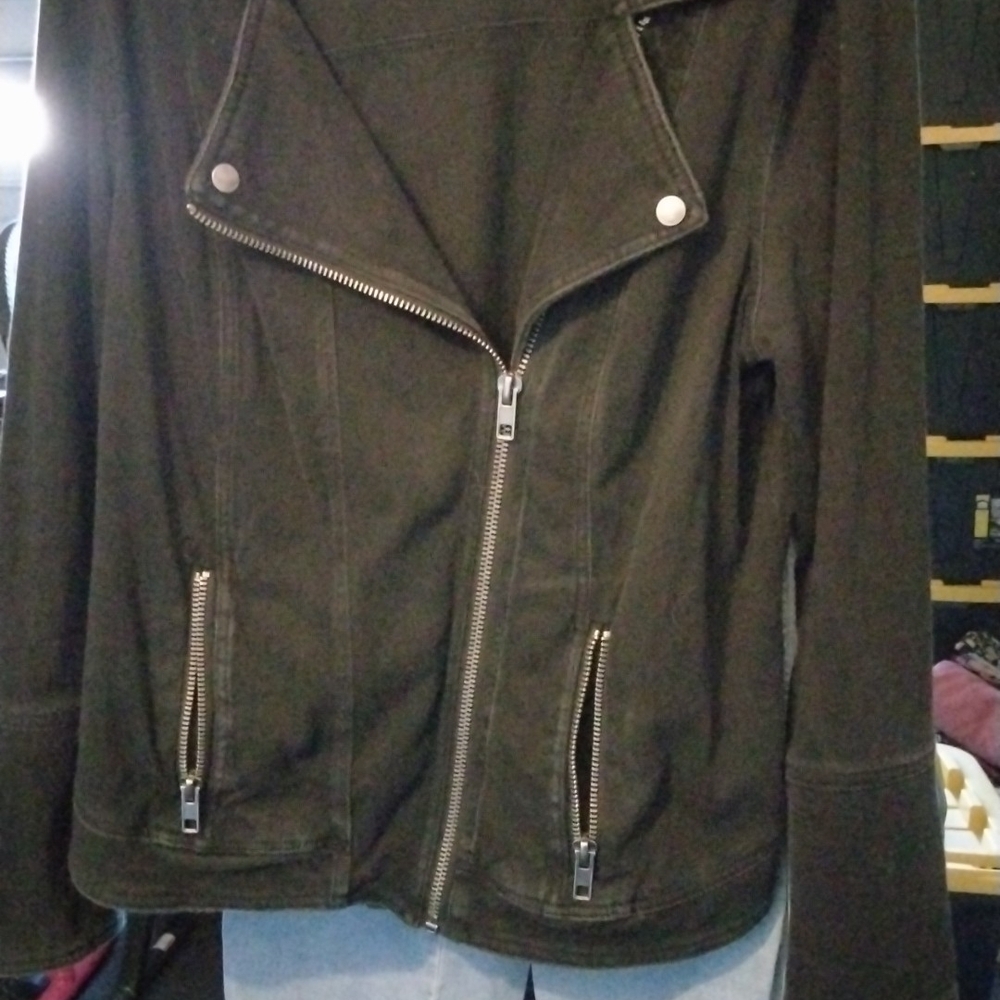 Liverpool Women's Black Motorcycle Jacket Size1X